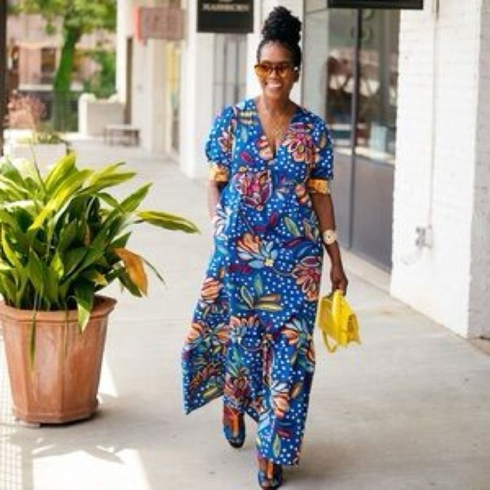 Target x Tabitha Brown Blue Floral Dress sz 8